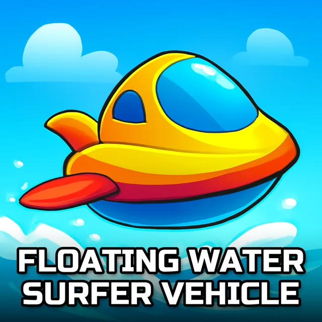 Floating Water Surfer Vehicle - Surfing Waves game