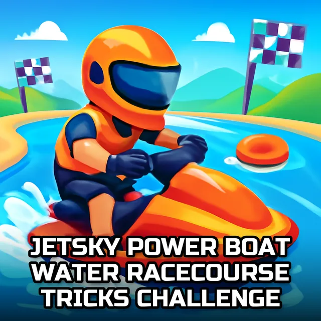 Jetsky Power Boat Water Racecourse Tricks Challenge - Hovercraft Racing game