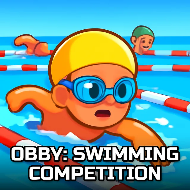 Obby: Swimming Competition - Hovercraft Racing game