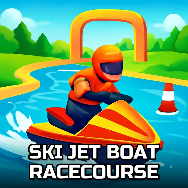 Ski Jet Boat Racecourse - Jet Ski Stunts game